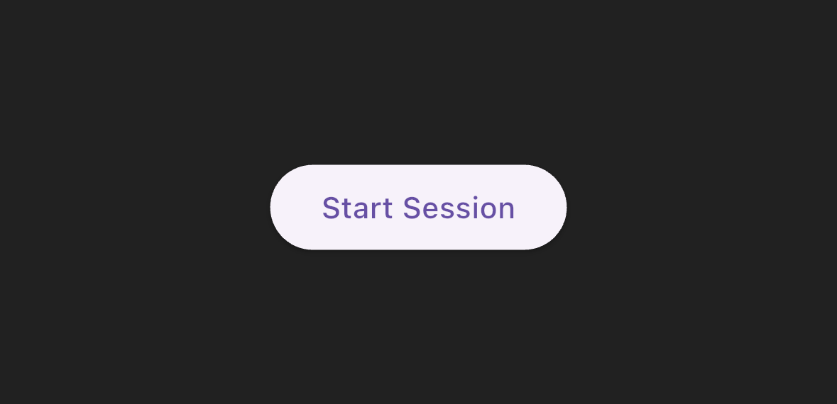 screenshot of the app showing a button