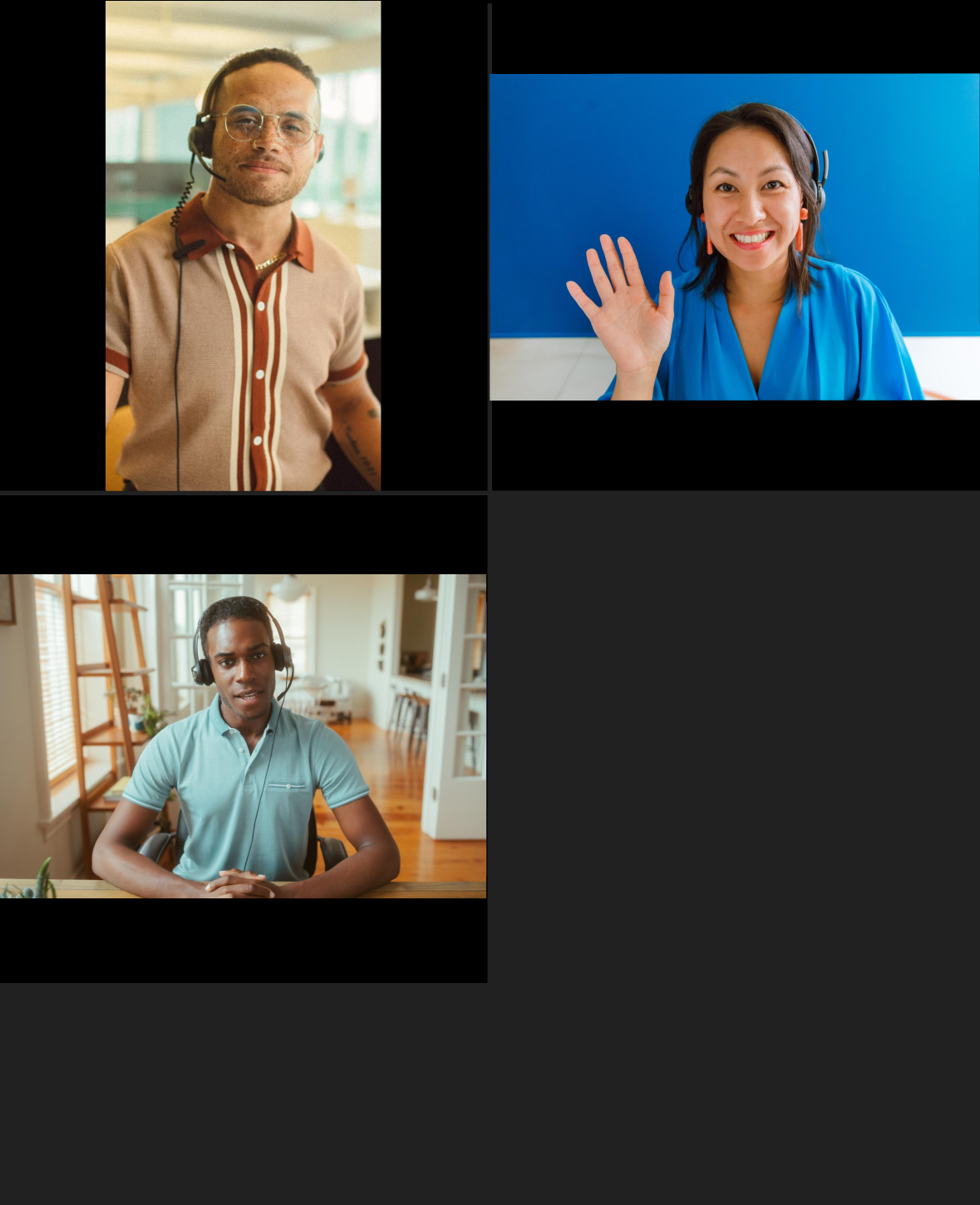 screenshot of the app showing a grid of user videos