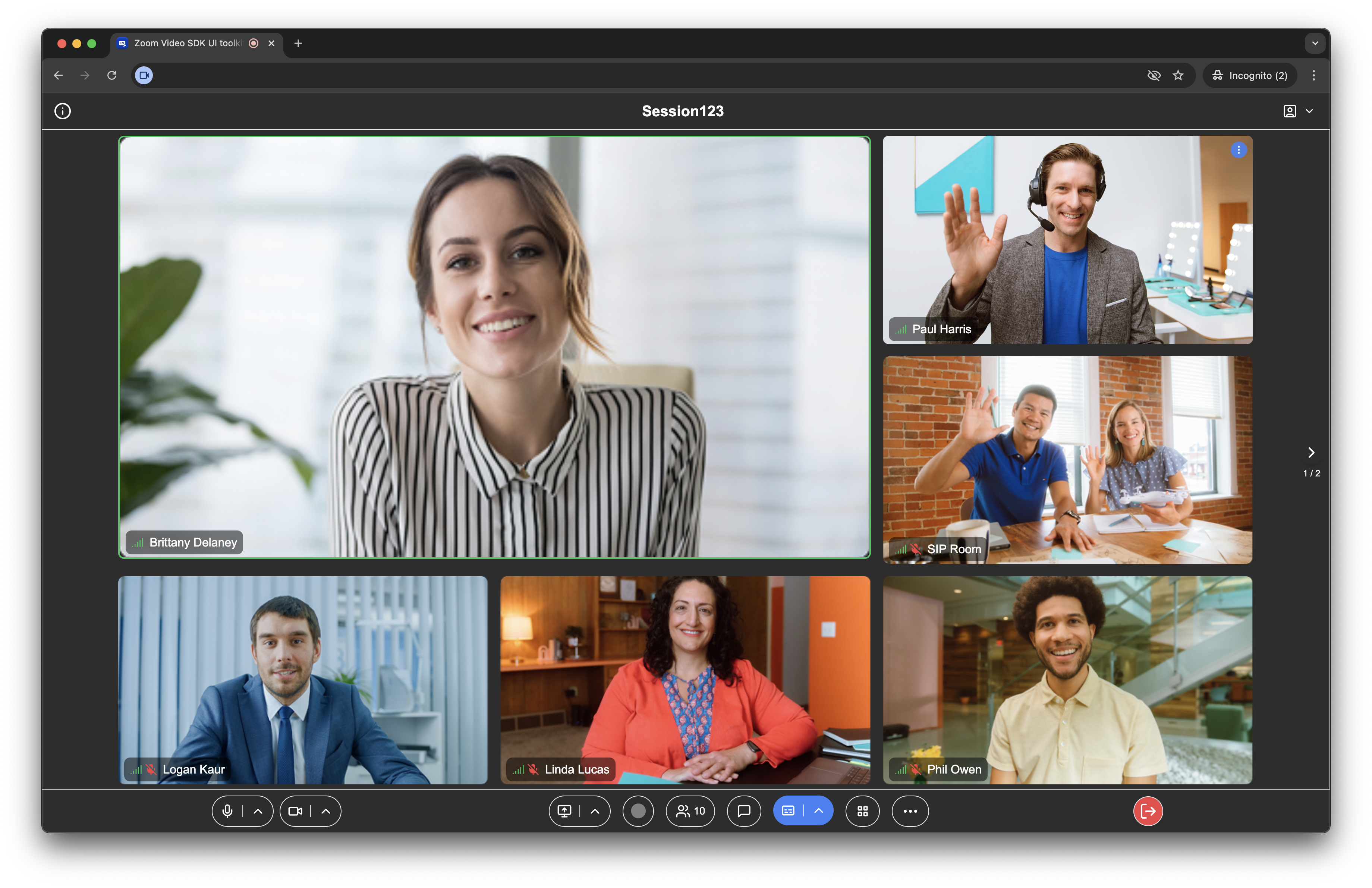 UI Toolkit speaker view